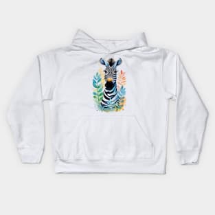 Zebra nature children Kids Hoodie